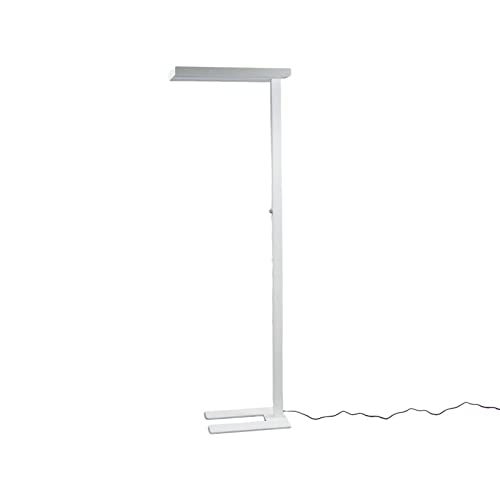 Arcchio LED Stehlampe dimmbar, weiß, Büro-Stehleuchte, Standleuchte, Bürolampe aus Aluminium für Arbeitszimmer & Büro
