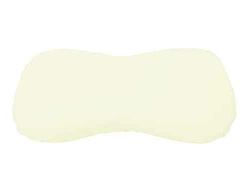 Dukal, Bezug für Schlaraffia Flat Geltex Kissen, 35 x 70 cm, aus hochwertigem DOPPEL-Jersey (100% Baumwolle), Farbe: perlweiss