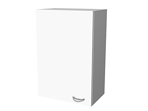 Flex-Well Küchen-Hängeschrank UNNA | Oberschrank vielseitig einsetzbar | 1-türig | Breite 60 cm | Höhe 89 cm | Weiß