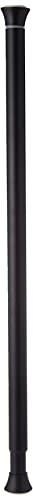 Amazon Basics Teleskop-Duschvorhangstange zum Einklemmen, 61-91 cm, Schwarz