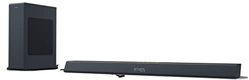 Philips B8405/10 Soundbar mit Subwoofer kabellos (2.1 Kanäle, Bluetooth, 240 W, Dolby Atmos, HDMI eARC, DTS Play-Fi Kompatibel, Verbindung Sprachassistenten, Flaches Profil) - 2021/2022 Modell