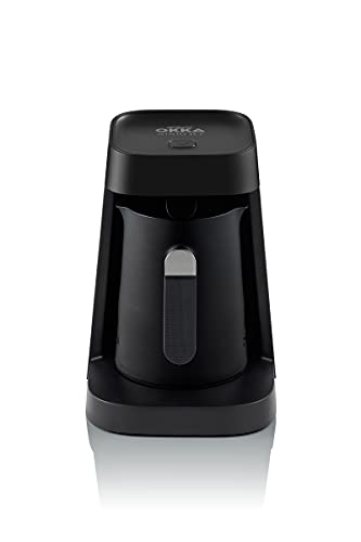 OK0013-KX ARZUM OKKA MINIO JET Kaffeemaschine, 400W, 5 Tassen Kaffeekapazität, Überlaufschutz, akustisches Warnsystem, ideales Brühen bei geringer Hitze (CHROME)