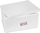 THERM BOX Styroporbox 12W 40x30x21cm Wand 3cm Volumen 12,24L Isolierbox Thermobox Kühlbox Warmhaltebox Wiederverwendbar