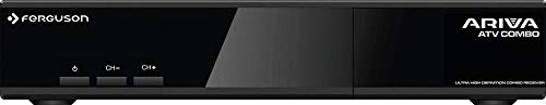 Ferguson Ariva ATV Combo | Combo Receiver | H.265 | DVB S2 | DVB T2 | UHD | Android TV | Untertitel-Unterstützung | 4K | HDMI | WiFi