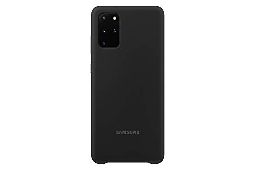 Samsung Silicone Smartphone Cover EF-PG985 für Galaxy S20+ | S20+ 5G Handy-Hülle, Silikon, Schutz Case, stoßfest, dünn und griffig, schwarz - 6.7 Zoll