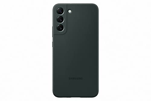 Samsung Silicone Smartphone Cover EF-PS906 für das Galaxy S22+, Handy-Hülle, Silikon, Schutz Case, stoßfest, dünn und griffig, Dunkelgrün