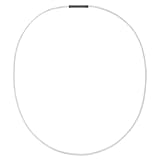 Auroris Echtleder Kette 2 mm Farbe: weiß, mit Tunnel-Drehverschluss aus Edelstahl, Länge wählbar / 45 cm