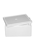 Thermobox, Styroporbox für Essen, Getränke & temperaturempfindliche Ware , Isolierbox aus Styropor mit Deckel , Maße: 40 x 30 x 21 cm , Wandstärke: 3 cm , Volumen: 12,3 L