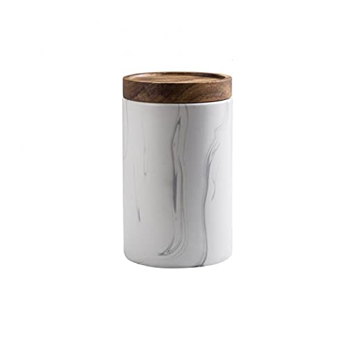Keramik-Vorratsdose für Lebensmittel, auslaufsichere Teedosen mit luftdichtem Verschluss aus Bambus, modernes Design, Keramik