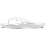 Crocs unisex-adult Classic Flip Flip-Flop, White, 39/40 EU