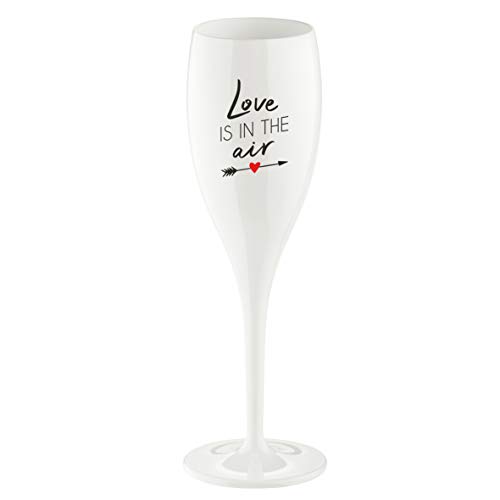 Koziol Superglas 100 ml mit Aufdruck 'Heiße No. 1 Love is in the Air
