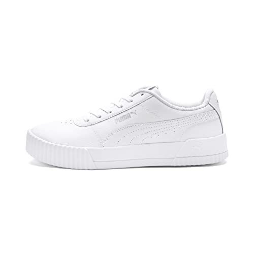 PUMA Damen Carina L Sneakers, Weiß White White Silver, 38 EU