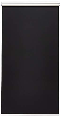 Amazon Basics Verdunkelungsrollo ohne Zugkette, ohne Bohren, 100 x 160 cm, Schwarz
