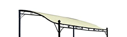 DEGAMO Ersatz Dachplane für Anbaupavillon Mantova 300x250cm, wasserdicht Ecru