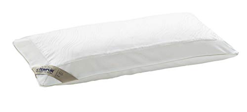 TEMPUR Traditional Breeze Schlafkissen atmungsaktives Kopfkissen für alle Schlafpositionen, Härtegrad: medium, Weiß, 40 x 80cm