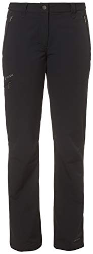 VAUDE Damen Hose Women's Strathcona Pants, Softshellhose, Wanderhose, black, 42, 034030100420