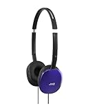 JVC HA-S170 Headsets, mit 1,2 m Kabel, leicht, faltbar und verstellbar, leistungsstarker Klang und Schalldämmung für Lernen, Spielen usw. - Over-Ear-Kopfhörer mit 3,5 mm Klinke, blau.