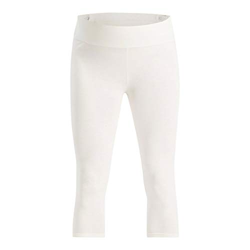 ESPRIT Maternity Damen Legging Capri Umstandsleggings, Weiß (White 100), 34 (Herstellergröße: XS/S)