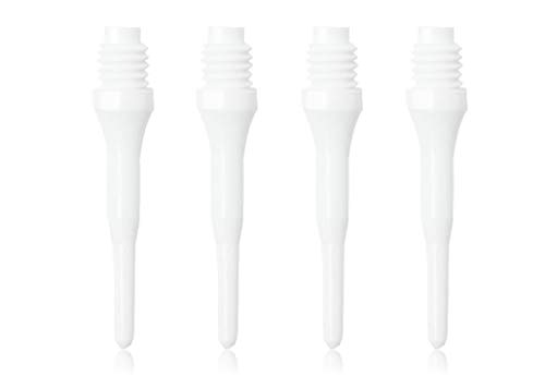 OLYMPOO - 1000 STK.Profi Dartspitzen Kunststoff für elektronische Dartscheibe - 2ba klein Gewinde - Dartpfeile Spitzen aus Plastik (Weiß)