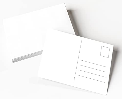 Clever Pool, Blanko Postkarten zum Selbstgestalten, Postkarte aus weißem Karton, Postkarten zum Bedrucken (50 x DIN A6)