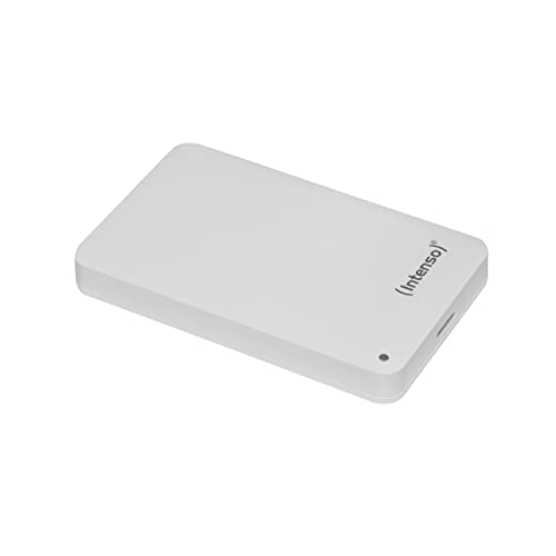 Intenso 6021561 Memory Case 1 TB Externe Festplatte (6,35 cm (2,5 Zoll) 5400 U/min, 8 MB Cache, USB 3.0) weiß