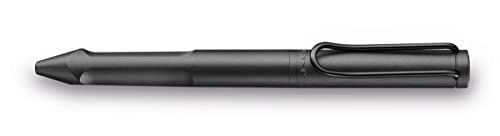 LAMY Safari Twin Pen All Black EMR Stylus 2-in-1 Kugelschreiber in der Farbe Schwarz für den flexiblen Einsatz auf digitalen und analogen Medien - Spitze für Glatte Oberflächen