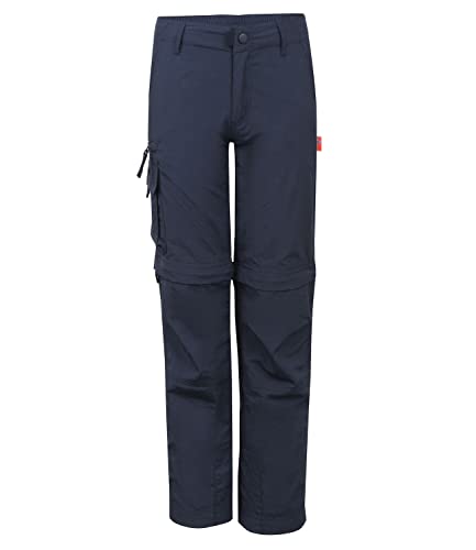 Trollkids Quick-Dry Zip-Off Hose Oppland Slim Fit, Marineblau, Größe 152