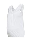 ESPRIT Maternity Damen Top sl Umstandstop, Weiß (White 100), 36 (Herstellergröße: S)