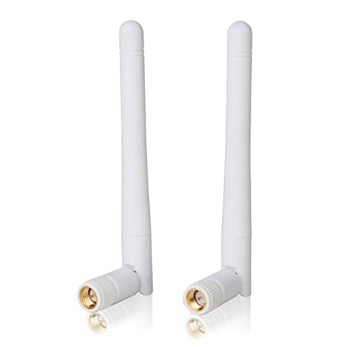 4G LTE Antenne SMA, Andven 5DBI Mini Omnidirektionale Signalverstärker für WiFi Router Mobiles Hotspots 2G 3G 4G GSM WLAN (2 Pack x 10CM)