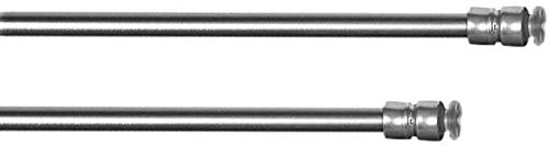 Klemmstange Flex ausdrehbar/ausziehbar TELESKOP mit Saugknopf zum Klemmen - ohne zu Schrauben und Bohren für Fenster und Türen (Edelstahl-Optik, 30-50 cm)