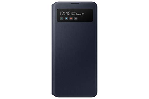 Samsung S View Smartphone Cover EF-EA515 für Galaxy A51, Handy-Hülle, stoßfest, Schutz Case, integriertes Sichtfenster schwarz - 6.5 Zoll