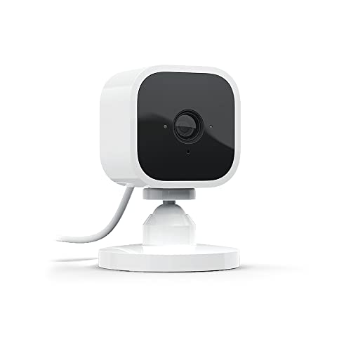 Blink Mini – Kompakte, smarte Plug-in-Sicherheitskamera für innen, 1080p-HD-Video, Nachtsicht, Zwei-Wege-Audio, Bewegungserfassung; einfache Einrichtung, funktioniert mit Alexa – 1 Kamera (weiß)