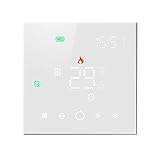 Beok WiFi Digitale Fußbodenheizung Thermostat, Programmierbare thermostate für Warmwasserbereitung Ausrüstung , Kompatibel mit Tuya Smart Life/Google Home/Alexa Echo, Max 3A TGW003-WIFI-WP