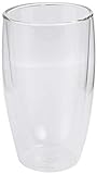 Bodum Pavina Glas, doppelwandig, Isolierglas, klar, je 425 ml, 2 Stück