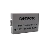 Dot.Foto BP-110 Premium 3.7v / 1050mAh Akku für Canon LEGRIA/VIXIA HF R20, HF R21, HF R26, HF R27, HF R28, HF R200, HF R205, HF R206