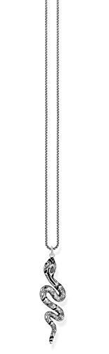 THOMAS SABO Halskette mit Schlangen Anhänger, 925er Sterlingsilber, 50cm, KE2000-691-11-L50V