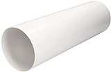 KOTARBAU® Lüftungsrohr 500 mm Rundkanal ⌀ 150 mm Rundrohr PVC Weiß Rundrohrsystem