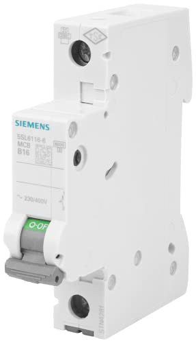 Siemens 5SL61166 Leitungsschutzschalter 6kA B16 1P in 1TE 230/400V, MCB, Sicherungsautomat