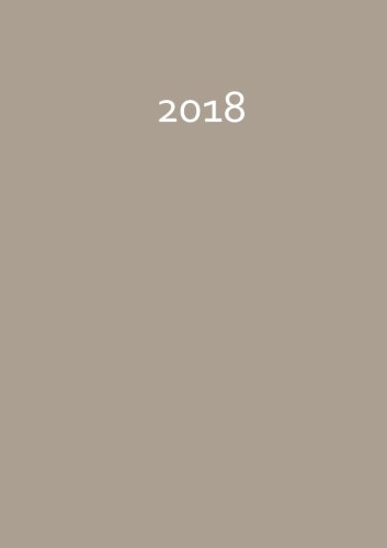 Kalender 2018 - A5 - Taupe: Wochenkalender - DIN A5 - Eine Woche pro Doppelseite