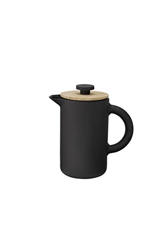 Stelton x-636 - Kaffeebereiter, Pressfilterkanne - Theo - 0,8 Liter - Keramik - schwarz