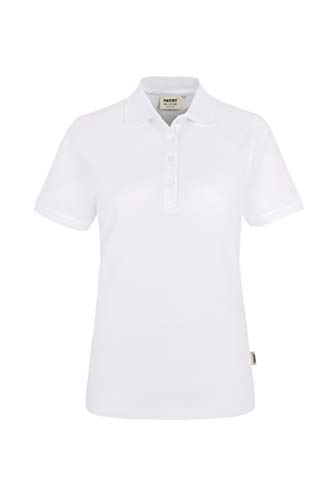 HAKRO Damen Polo-Shirt 'Classic' - 110 - weiß - Größe: XL