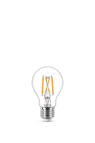 Philips LED classic WarmGlow Lampe ersetzt 40W, E27, hohe Farbwiedergabe (RA90), warmweiß (2200 - 2700K), 470 Lumen, dimmbar, 1 Stück (1er Pack)