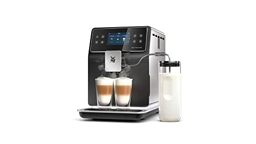 WMF Perfection 880L Kaffeevollautomat mit Milchsystem,18 Getränkespezialitäten, Double Thermoblock, Edelstahl-Mahlwerk, Nutzerprofil, 1l Milchbehälter