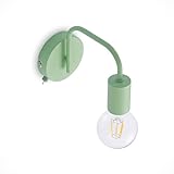 Lindby Wandleuchte, Wandlampe Innen 'Erivana' (Modern) in Grün aus Metall u.a. für Wohnzimmer & Esszimmer (1 flammig, E27) - Wandstrahler, Wandbeleuchtung Schlafzimmer /, Wohnzimmerlampe
