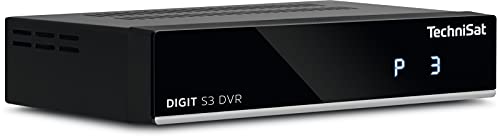 TechniSat DIGIT S3 DVR - hochwertiger digital HD Sat Receiver (HDTV, DVB-S/S2, PVR Aufnahmefunktion, Timeshift, HDMI, USB, vorinstallierte Programmlisten, Unicable tauglich, AAC-LC) schwarz
