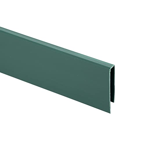 jarolift PVC Abschlussleiste Abdeckprofil für Sichtschutzmatten, Abdeckung, Sichtschutz-Zubehör, 3 x 1 m Länge, Grün