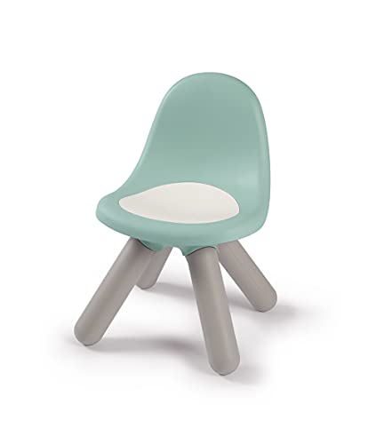 Smoby - Kid Stuhl Salbeigrün – Design Kinderstuhl für Kinder ab 18 Monaten, für Innen und Außen, Kunststoff, ideal für Garten, Terrasse, Kinderzimmer