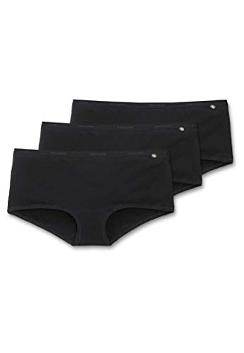Schiesser Damen 95/5 Panties (3erPack) - Schwarz (schwarz 000) - 38/M