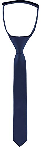 Ladeheid Kinder Jungen Krawatte KJ (31cm x 4cm, Navy blau)