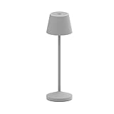 Lumisky EMILY Tischleuchte, kabellos, LED, warmweiß, dimmbar, Höhe 20 cm, Grau